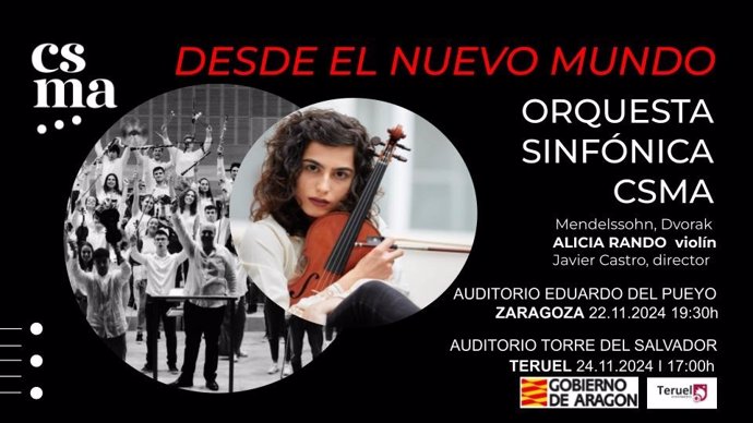 La orquesta sinfónica del Conservatorio Superior de Música de Aragón abre la temporada de grandes conciertos el viernes