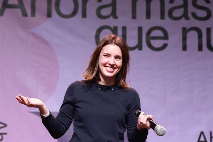 Archivo - La ex ministra de Igualdad, Irene Montero 