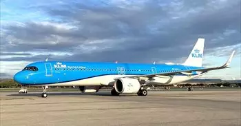 El nuevo Airbus A321neo de KLM empieza a operar la ruta entre Ámsterdam-Schipol y Madrid