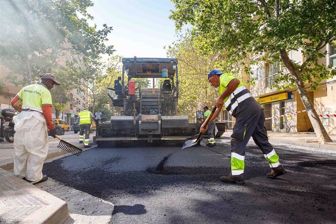 Archivo - Obras en el marco de la Operación Asfalto