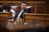 Foto: Rufián defiende su derecho a hablar castellano en el Congreso y apuesta por una ERC "diversa" para llegar a más gente