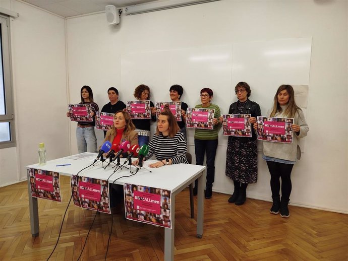 Rueda de prensa de la Plataforma de mujeres contra la violencia sexista