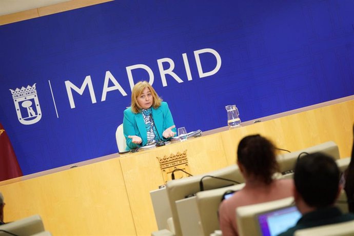 La vicealcaldesa de Madrid, Inma Sanz, en la rueda de prensa posterior a la Junta de Gobierno del 21 de noviembre de 2024