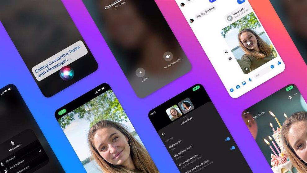 Meta agrega alta definición de imagen, mejoras en el sonido y fondos de IA en las videollamadas de Messenger