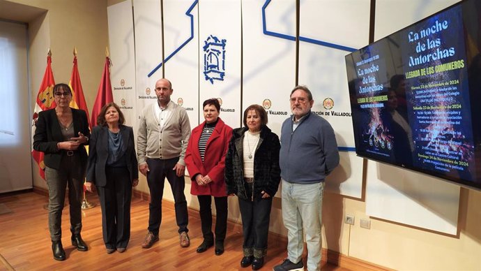 Presentación de la recreación en  Villabrágima (Valladolid) este sábado de la llegada de las tropas comuneras a la villa