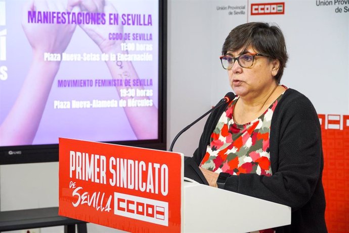 La secretaria de Mujer e Igualdad de CCOO de Sevilla, Pepa Bermudo.