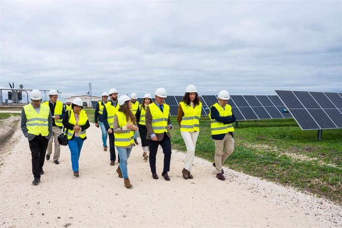 Junta y alcaldes visitan la primera planta fotovoltaica de Naturgy en Sevilla que genera energía a 34.000 casas