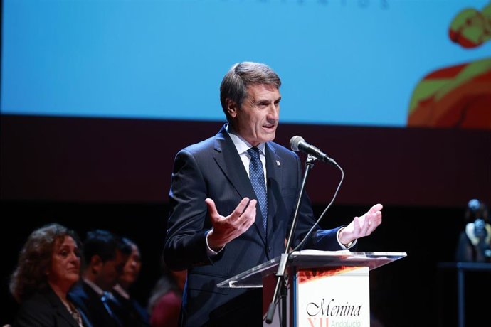 El delegado del Gobierno de España en Andalucía, Pedro Fernández, en el acto de entrega de los XII Reconocimientos Menina.