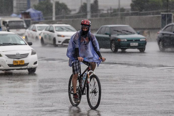 Archivo - Imagen de archivo de las fuertes lluvias en Filipinas.