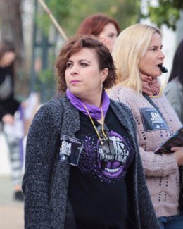 La responsable del Área Feminista del PCA en Córdoba, Paqui Delgado.