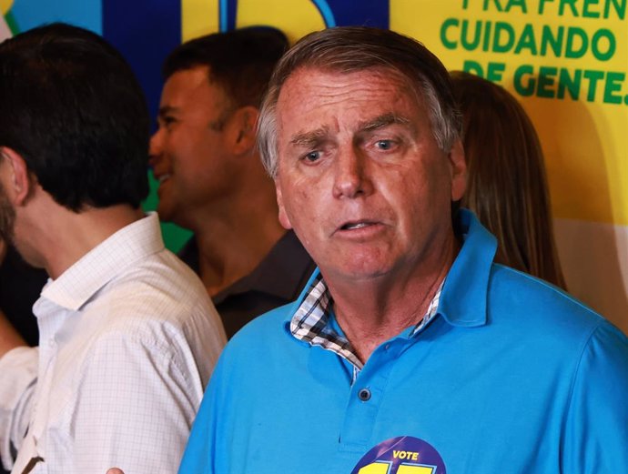 October 22, 2024, Sao Paulo, Sao Paulo, Brasil: Sao Paulo (SP), 10/22/2024 - POLITICS / RICARDO NUNES / BOLSONARO / SP - Former President of Brazil Jair Messias Bolsonaro, during a press conference after lunch in support of the re-election of Mayor Ricard