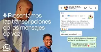 Las transcripciones de los mensajes de voz llegan a WhatsApp