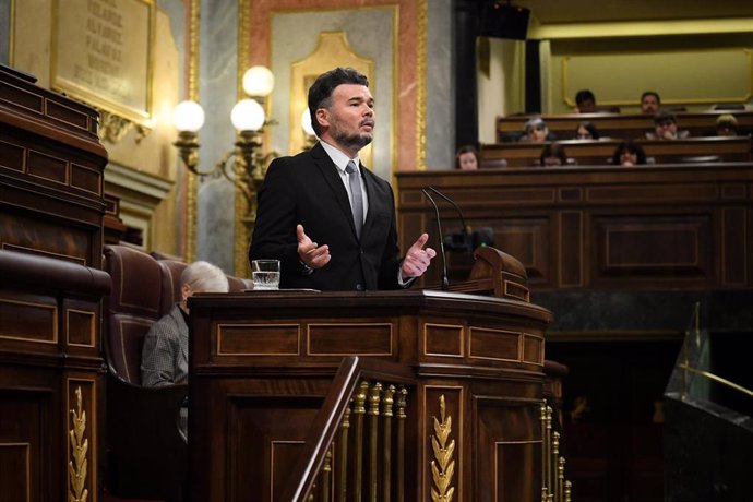 El portavoz del grupo parlamentario Republicano en el congreso, Gabriel Rufián, a 13 de noviembre de 2024, en Madrid (España). 