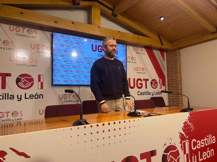 El secretario regional de Acción Sindical de UGT  en Castilla y León, Raúl Santa Eufemia