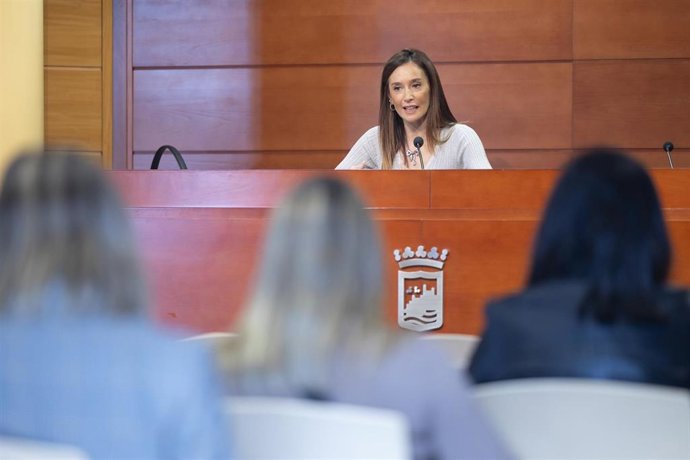 La Portavoz Del Equipo De Gobierno Del Ayuntamiento De Málaga, Elisa Pérez De Siles, En Rueda De Prensa