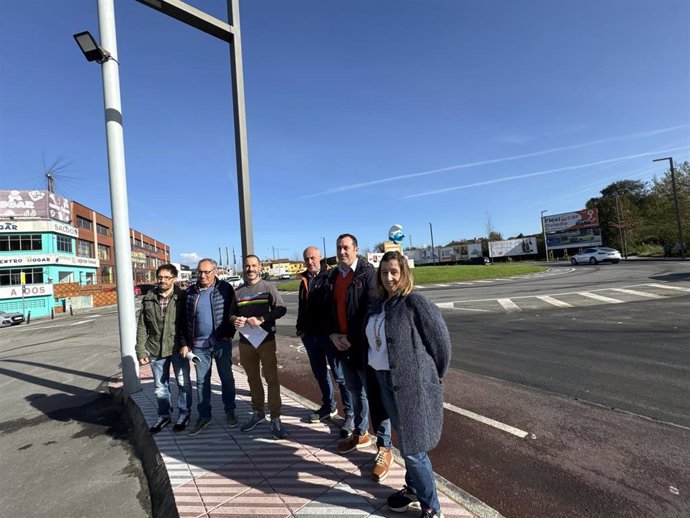 Concluyen las obras de renovación del pavimiento de un tramo de la avenida de Oviedo de Lugones.