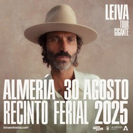 Cartel del concierto de Leiva.