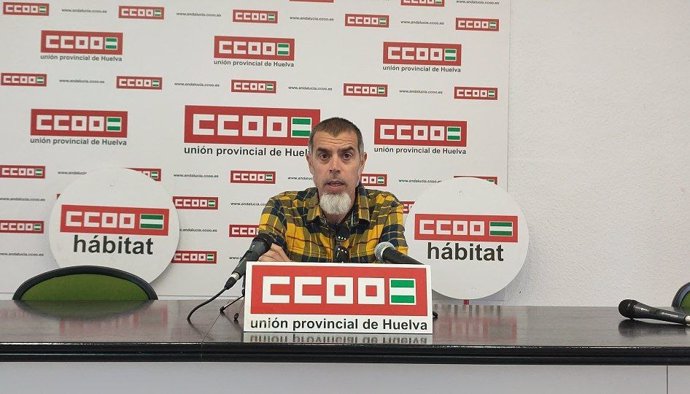 El secretario general de Hábitat de CCOO Huelva, Gerardo Fernández.