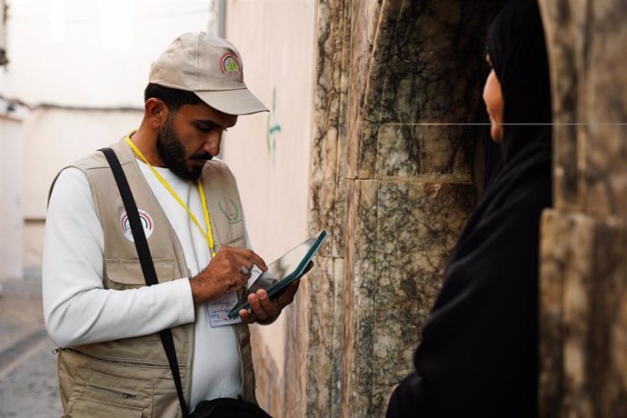 Imagen de archivo de la ejecución del censo nacional 2024 en Mosul, Irak 