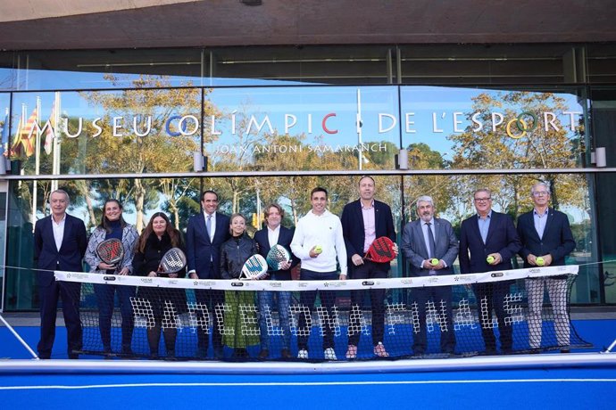 Presentación de las Qatar Airways Premier Padel Finals de Barcelona, que se disputarán en el Palau Sant Jordi de Barcelona del 19 al 22 de diciembre