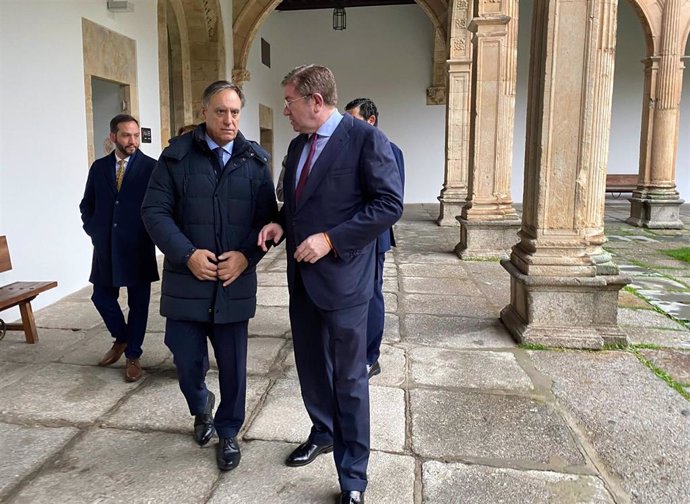 García Carbayo, momento antes de participar en una jornada de Empresa Familiar.