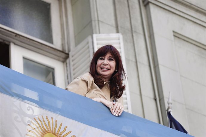 November 13, 2024, Buenos Aires, Buenos Aires, Argentina: Former President Cristina Fernández was at the Instituto Patria after the confirmation of her sentence by the Federal Chamber of Criminal Cassation in the Vialidad case. There she headed a meeting 