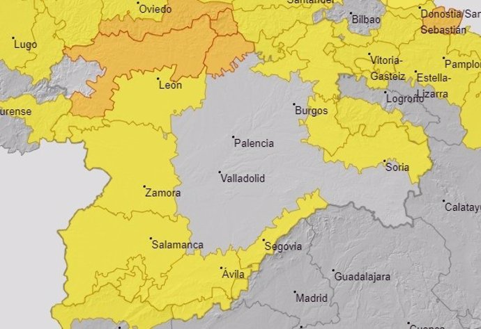 Avisos para este domingo en Castilla y León