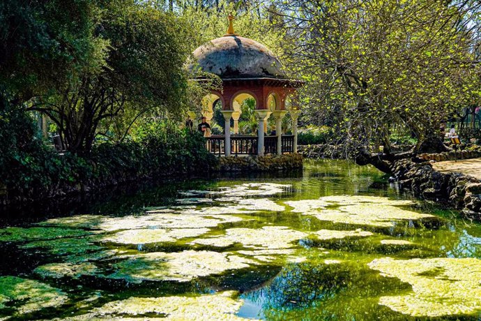 Archivo - Merendero en el parque de María Luisa,  en el día internacional del agua. Imagen de archivo. 