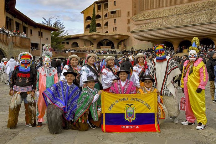 Ecuatorianos llegados de toda España han celebrado este sábado en Torreciudad la Fiesta de la Virgen del Quinche.