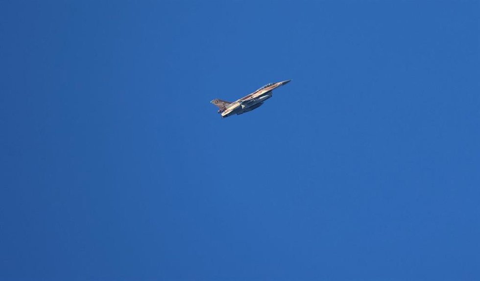 Imagen de archivo de un avión de combate israelí 