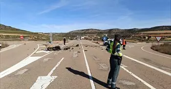 Muere un hombre de 66 años en un accidente de tráfico en la A-222 en Muniesa (Teruel)