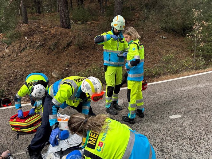 Accidente en Bustarviejo