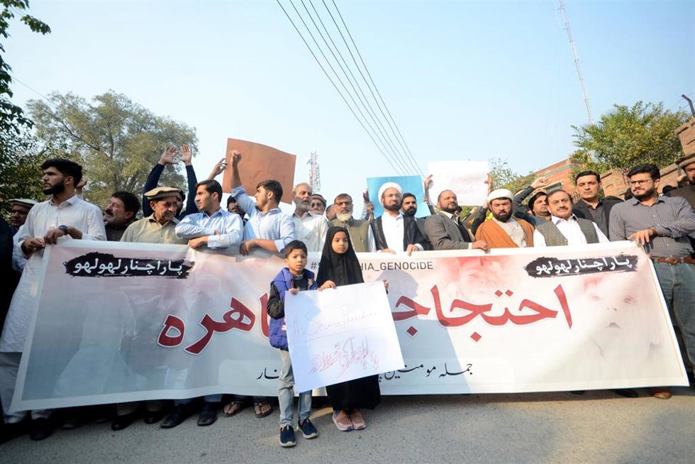 Protestas de la comunidad chií en Kurram (Pakistán)