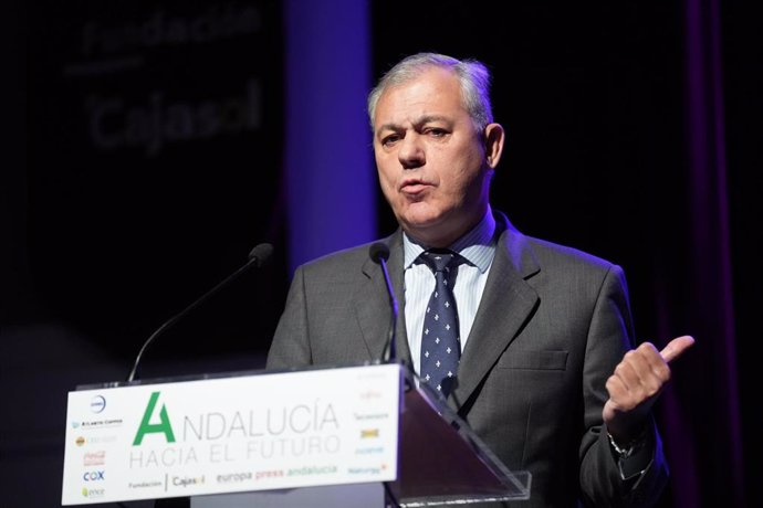 El alcalde de Sevilla, José Luis Sanz, en el foro 'Andalucía hacia el futuro'.