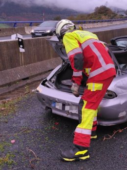 Accidente en la A-67