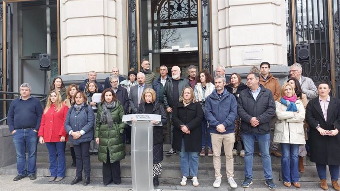 Lectura del manifiesto de la Diputación Provincial de Zaragoza (DPZ) con motivo del 25-N.