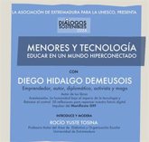 Foto: El activista Diego Hidalgo participa este jueves en Cáceres en un debate sobre el uso de tecnología por parte de menores