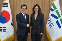 Ayuso se reúne con el gobernador de Gyeonggi y aborda intercambios de cara al aniversario de relaciones España-Corea