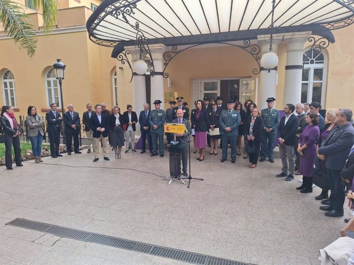 El subdelegado del Gobierno en Málaga, Javier Salas, en el acto institucional celebrado con motivo del Día Internacional para la Eliminación de la Violencia contra las Mujeres.