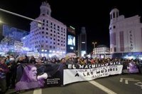 Arranca la manifestación del Foro de Madrid por el 25N en la capital al grito de "aquí estamos las abolicionistas"