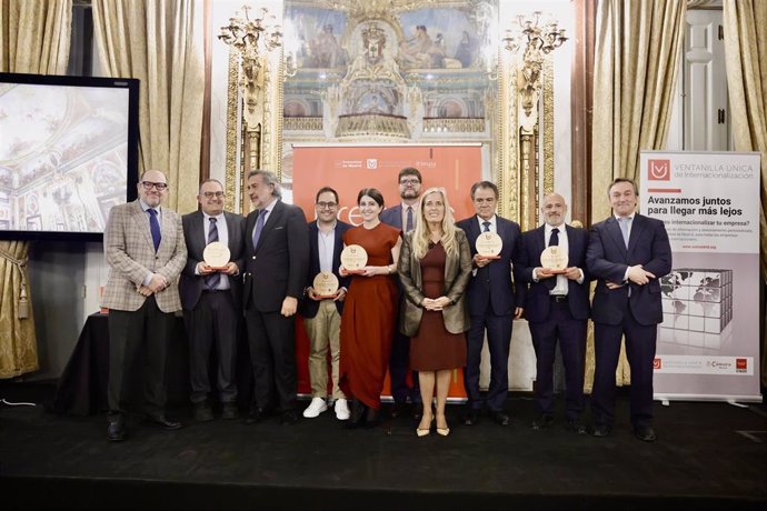 Entrega de los II Premios a la Internacionalización de la Empresa Madrileña, organizados por la Ventanilla Única de Internacionalización (VUI) de la Administración autonómica.