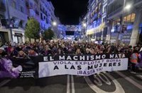 Feministas del Foro de Madrid claman contra la violencia machista en la capital: "Nosotras no matamos"