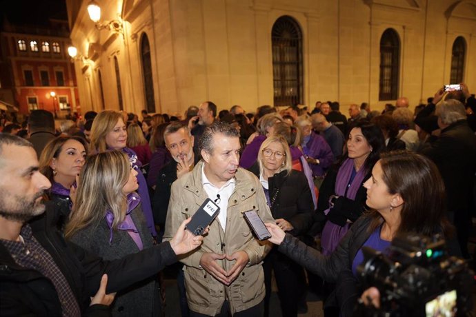 Javier Fernández en la manifestación