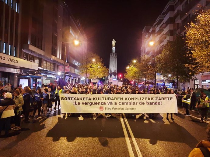 Manifestación en Bilbao por el 25N