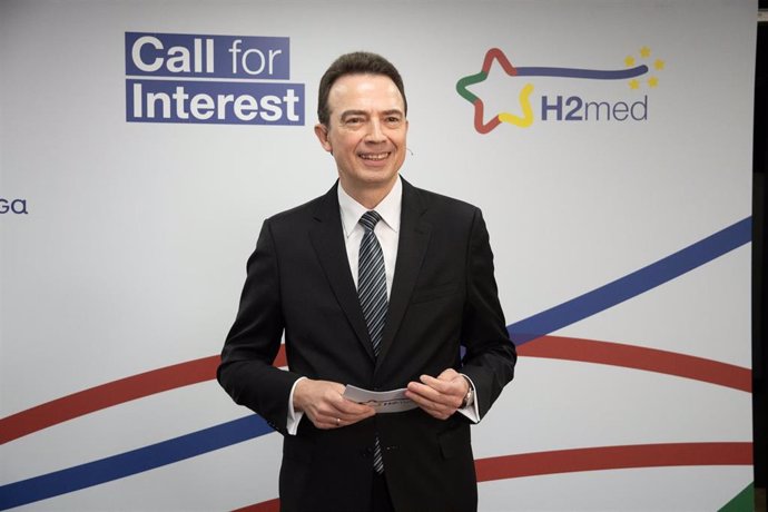 Arturo Gonzalo, consejero delegado de Enagás, durante el acto de lanzamiento de Call For Interest de H2Med.