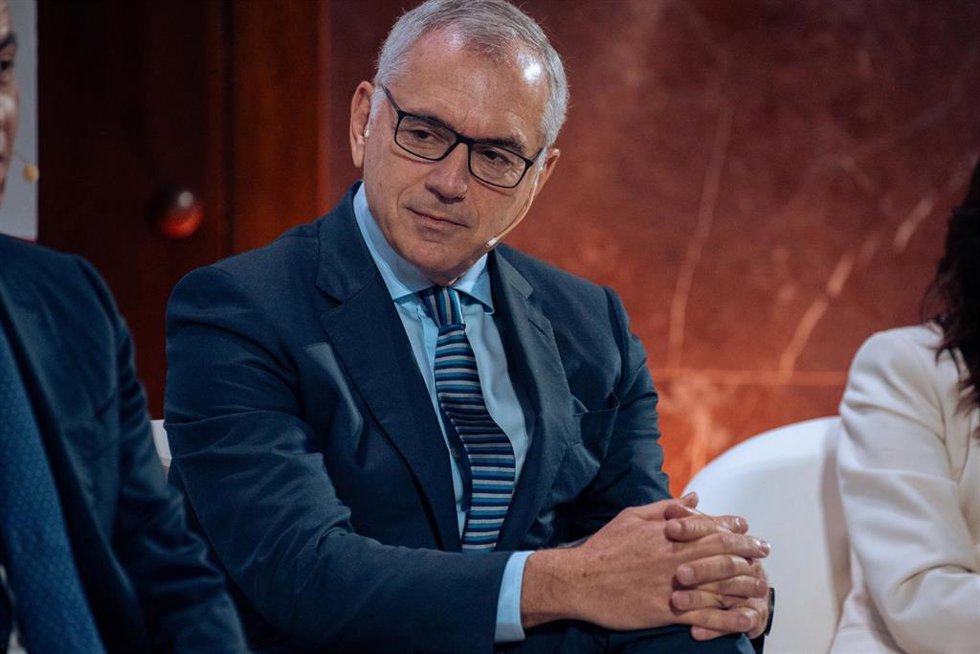 El presidente de Puig, Marc Puig, durante el acto de la CNMV para celebrar su 35 aniversario, en CSIC, a 8 de noviembre de 2024, en Madrid (España)
