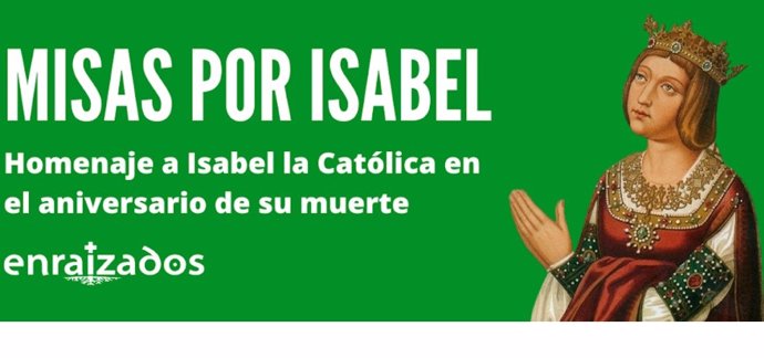 Cartel por el 520 aniversario de la muerte de Isabel La Católica.