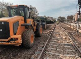 Trabajos en el tramo Xirivella-Aldaia