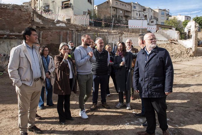 El ministro de Política Territorial y Memoria Democrática, Ángel Víctor Torres, en su visita a Letur