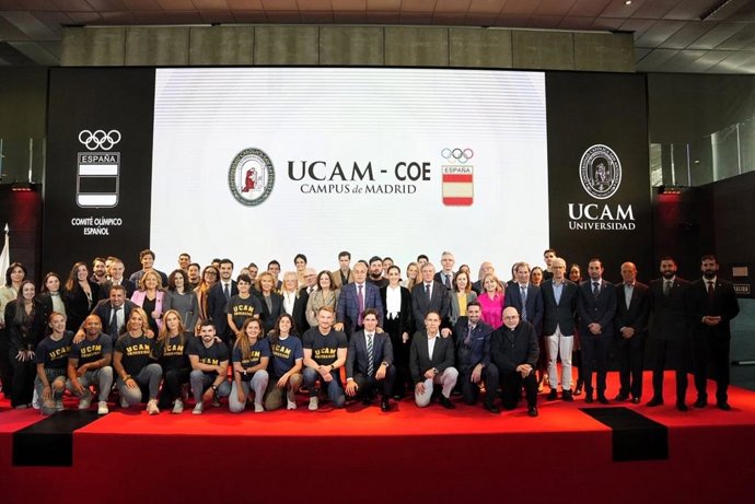El COE y la UCAM presentaron junto a deportistas de la universidad el nuevo Campus Universitario de Madrid.